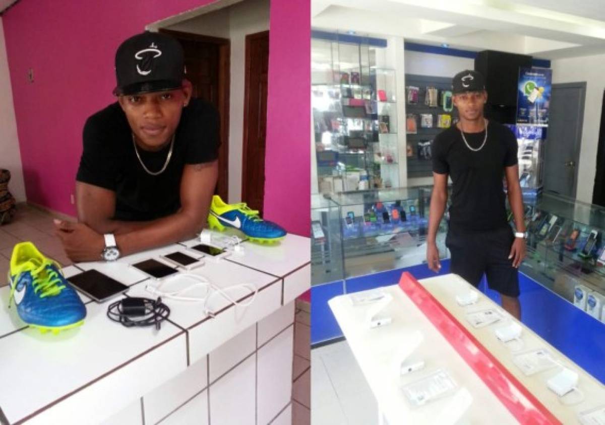 El futbolista hondureño Henry Martínez ahora también vende celulares