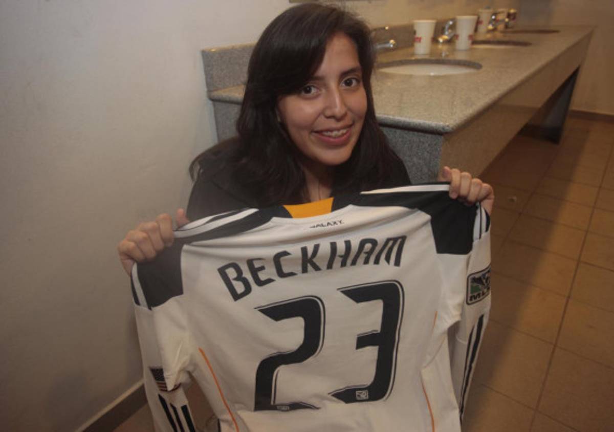 Imágenes de David Beckham en el Nacional.