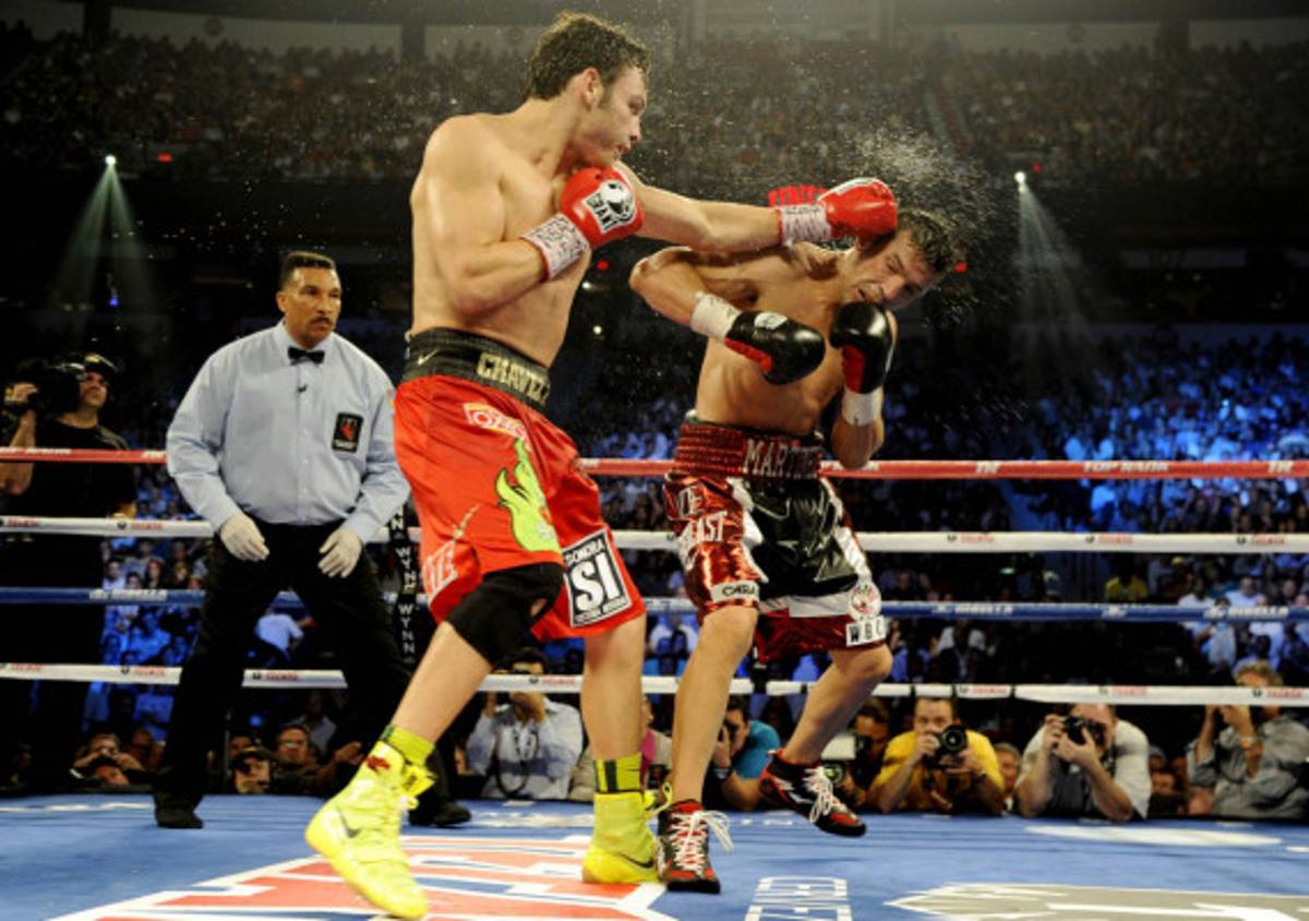 Las mejores imágenes de la pelea Chávez JR. vs Maravilla Martínez.