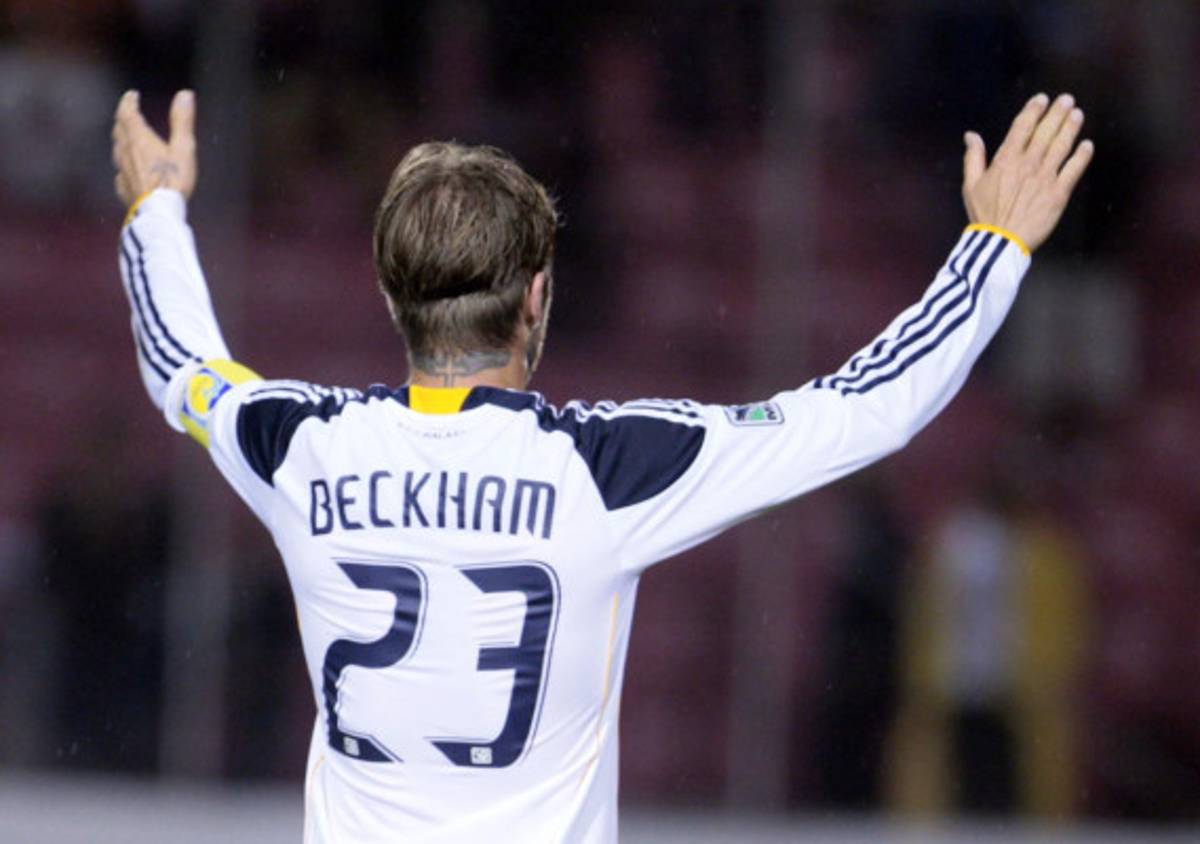 Imágenes de David Beckham en el Nacional.