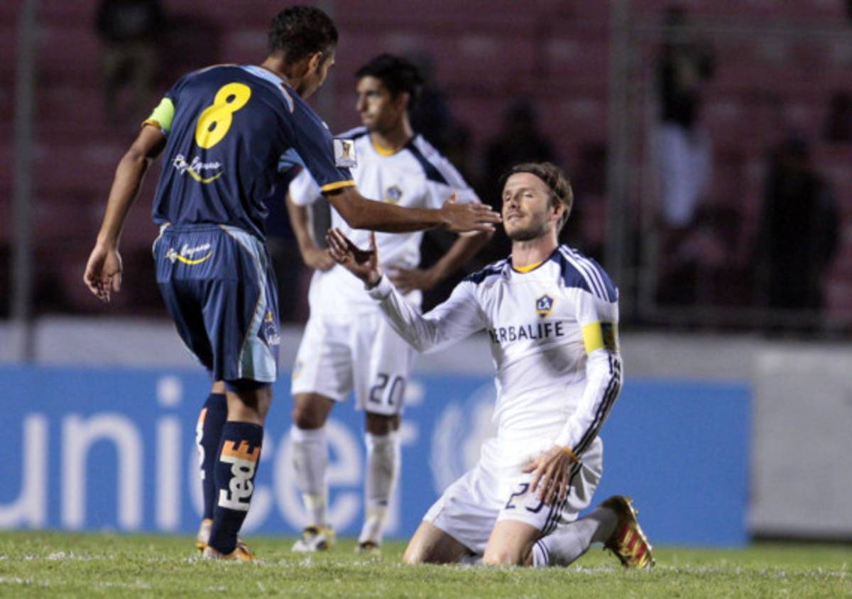 Imágenes de David Beckham en el Nacional.