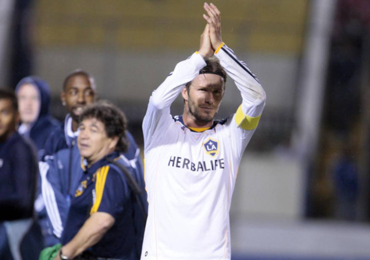 Imágenes de David Beckham en el Nacional.