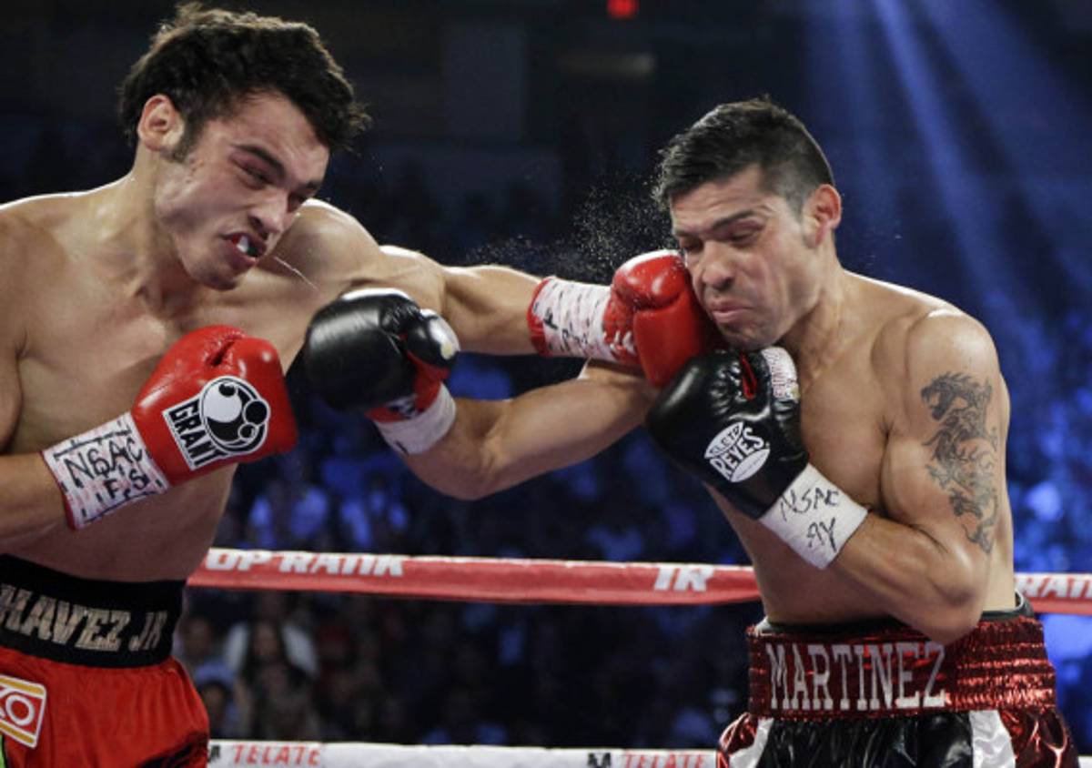 Las mejores imágenes de la pelea Chávez JR. vs Maravilla Martínez.