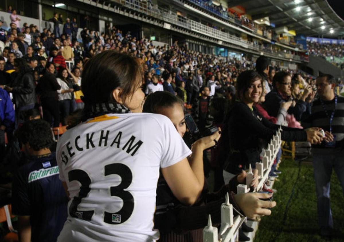 Imágenes de David Beckham en el Nacional.