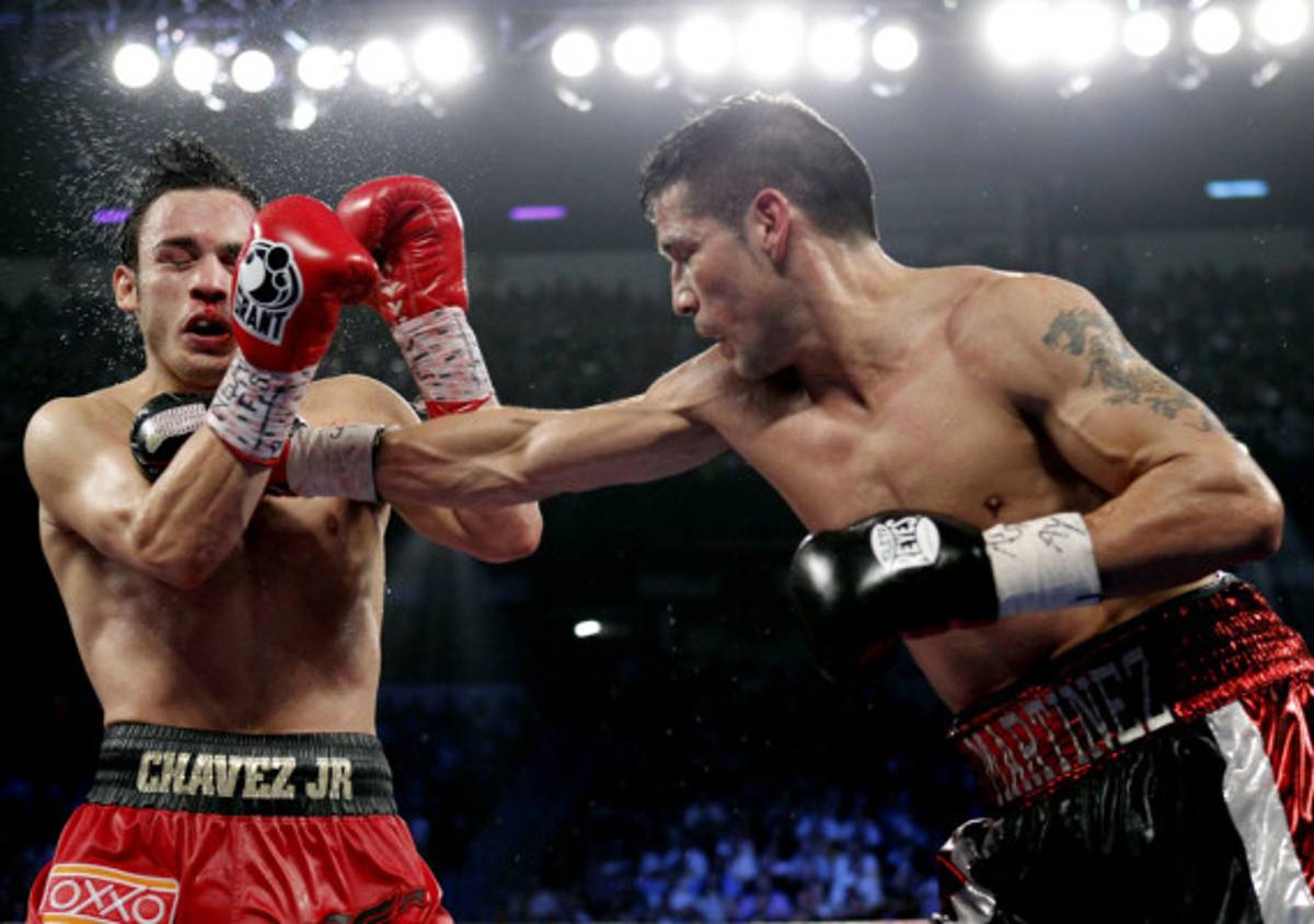 Las mejores imágenes de la pelea Chávez JR. vs Maravilla Martínez.
