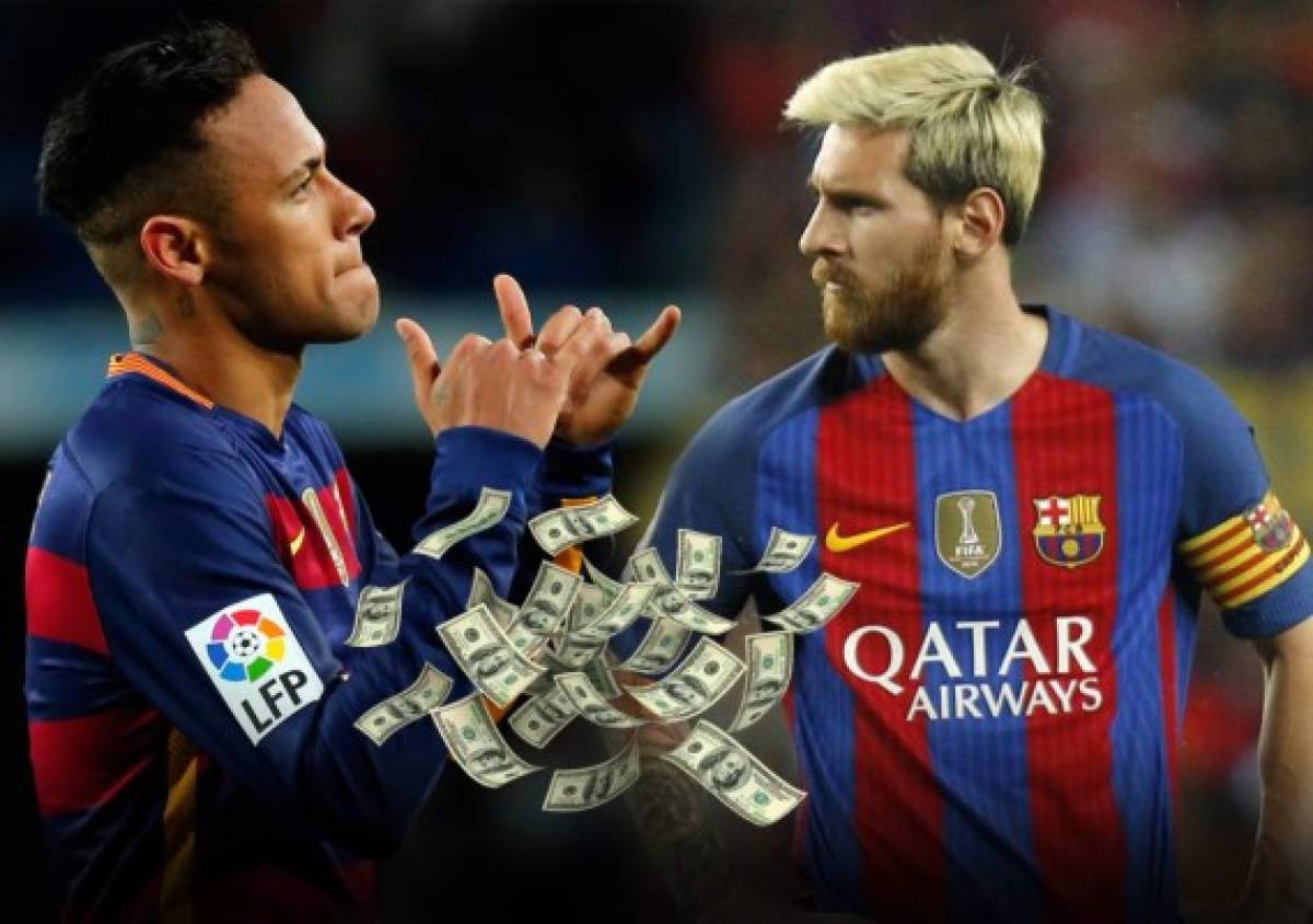 Neymar pasaría a ganar más que Messi en el Barcelona