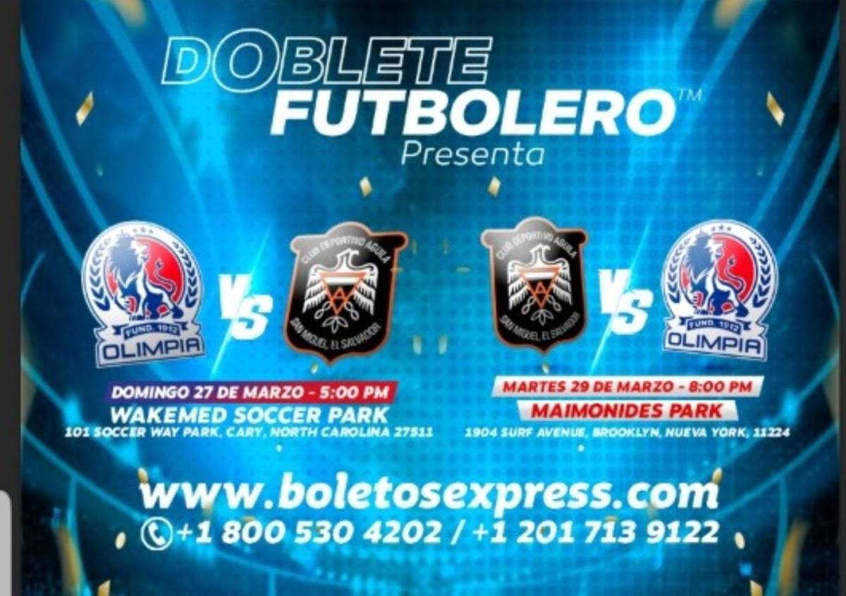 ¡Doblete futbolero en marzo! Olimpia regresa a los Estados Unidos para jugar dos amistosos ante el Águila de El Salvador