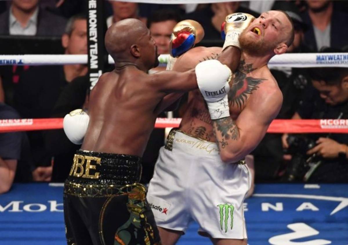 Las mejores fotos que dejó el triunfo de Floyd Mayweather ante Conor McGregor