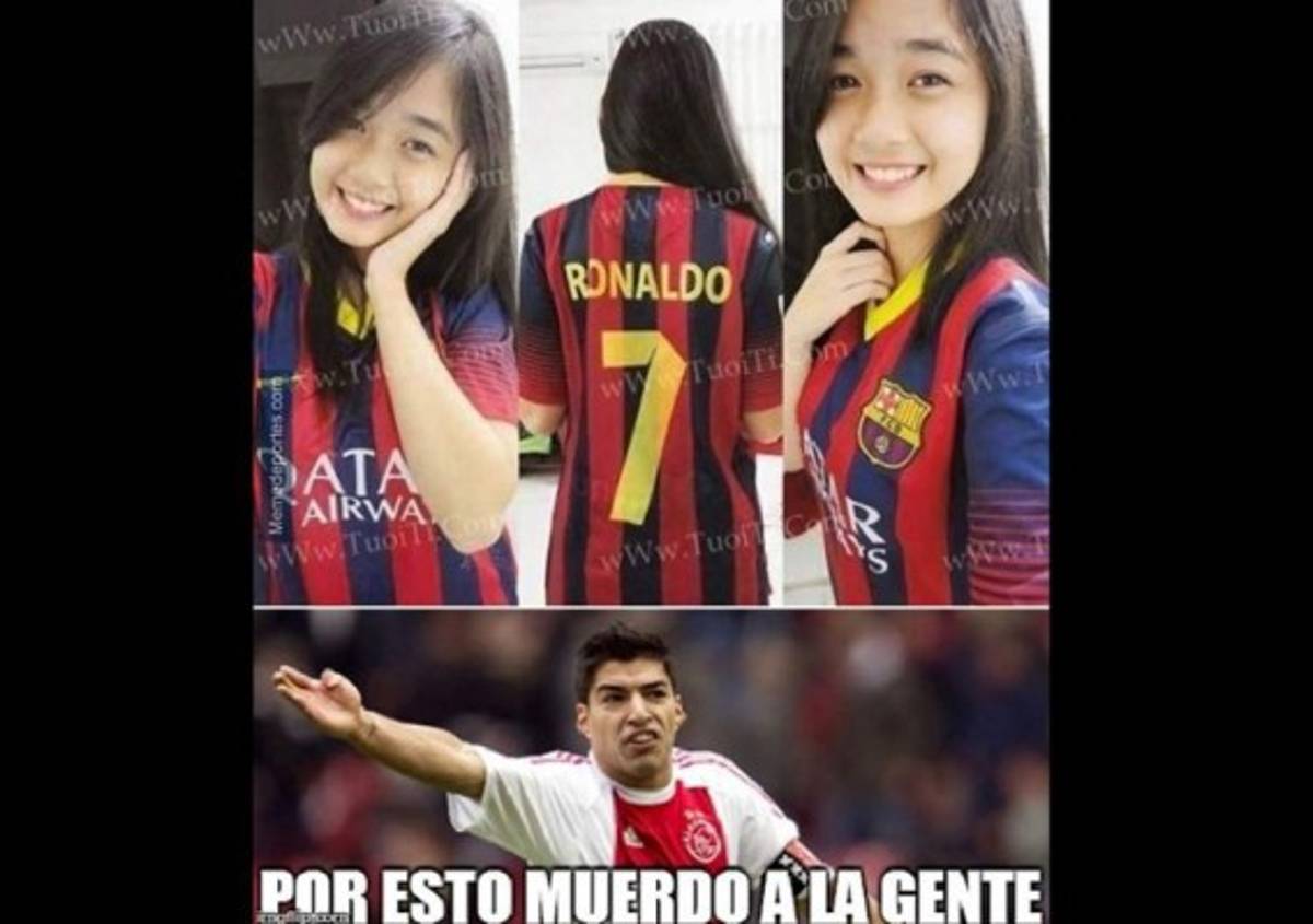 Luis Suárez se robó el show con el Barcelona y también con los memes