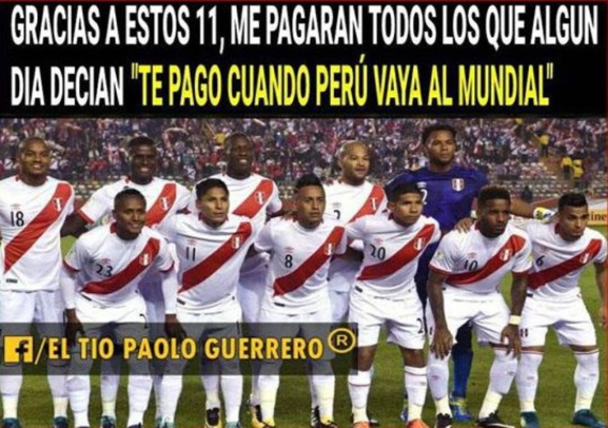 Los mejores memes de la clasificación de Perú al Mundial de Rusia 2018