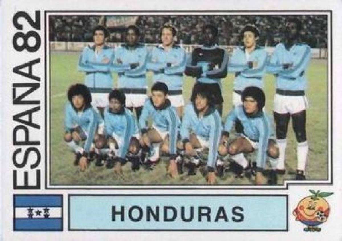 Así lucieron los jugadores hondureños en el álbum del Mundial de España 82