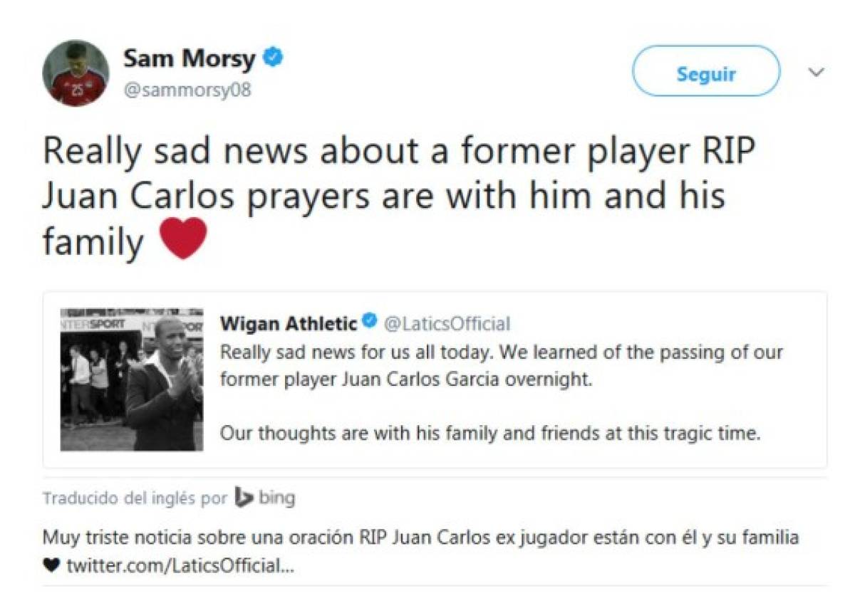 ¡Emotivo! El mundo del fútbol reacciona ante la muerte de Juan Carlos García
