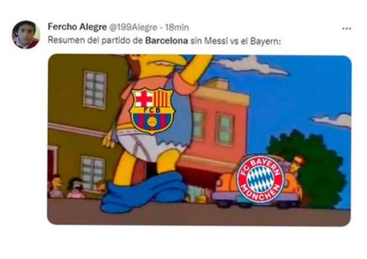 Los otros memes de la paliza del Bayern Munich al Barcelona; destrozan a Messi y a Jordi Alba