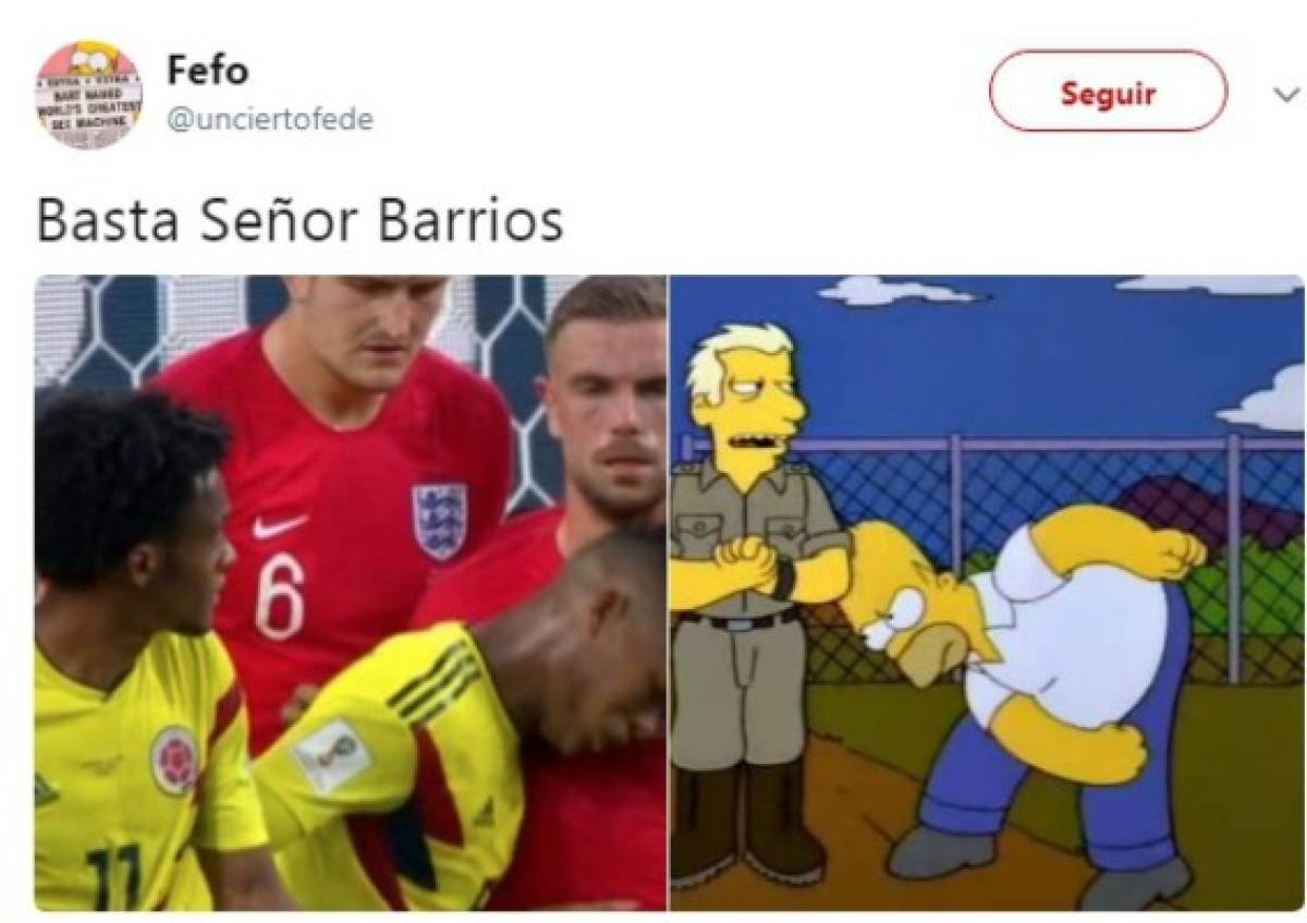 ¡Crueles! Los mejores memes de la eliminación de Colombia del Mundial a manos de Inglaterra