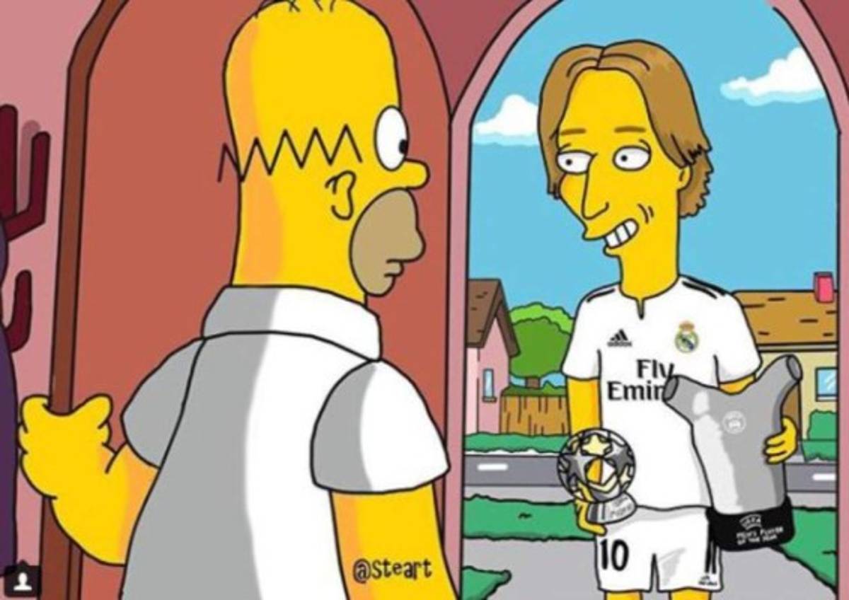 Los cracks del fútbol y sus dobles con los simpsons