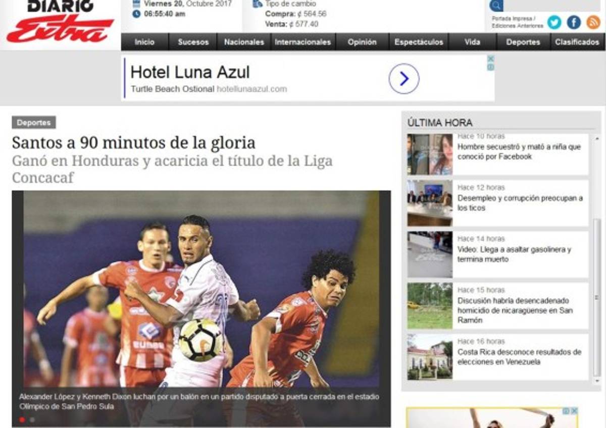 PORTADAS: Así reaccionan los medios luego del triunfo de Santos ante Olimpia