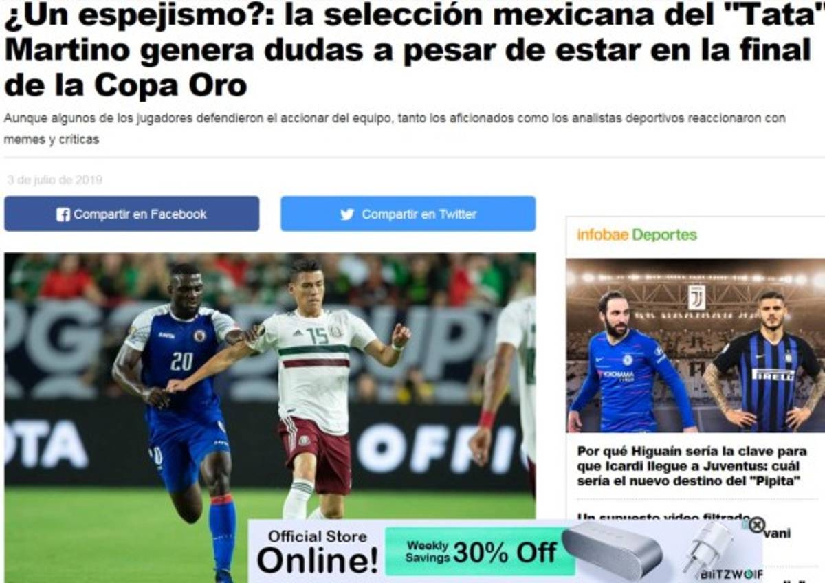 Lo que dice la prensa mexicana previo a la final de la Copa Oro: 'De goles en abundancia a sequía'  