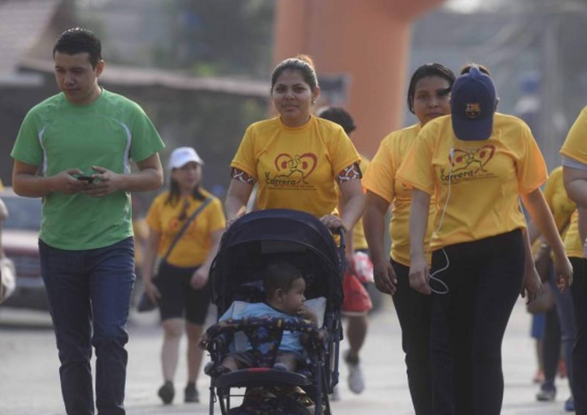 Hermosas chicas y niños felices, esto dejó la Maratón del Riñón en San Pedro Sula