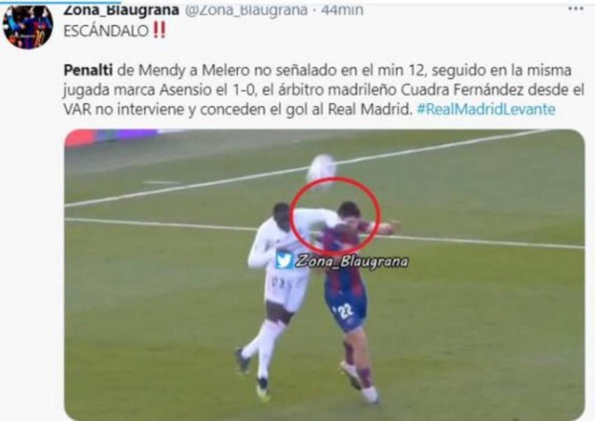 Real Madrid, el VAR y Sergio Ramos son destrozados con memes tras perder ante Levante