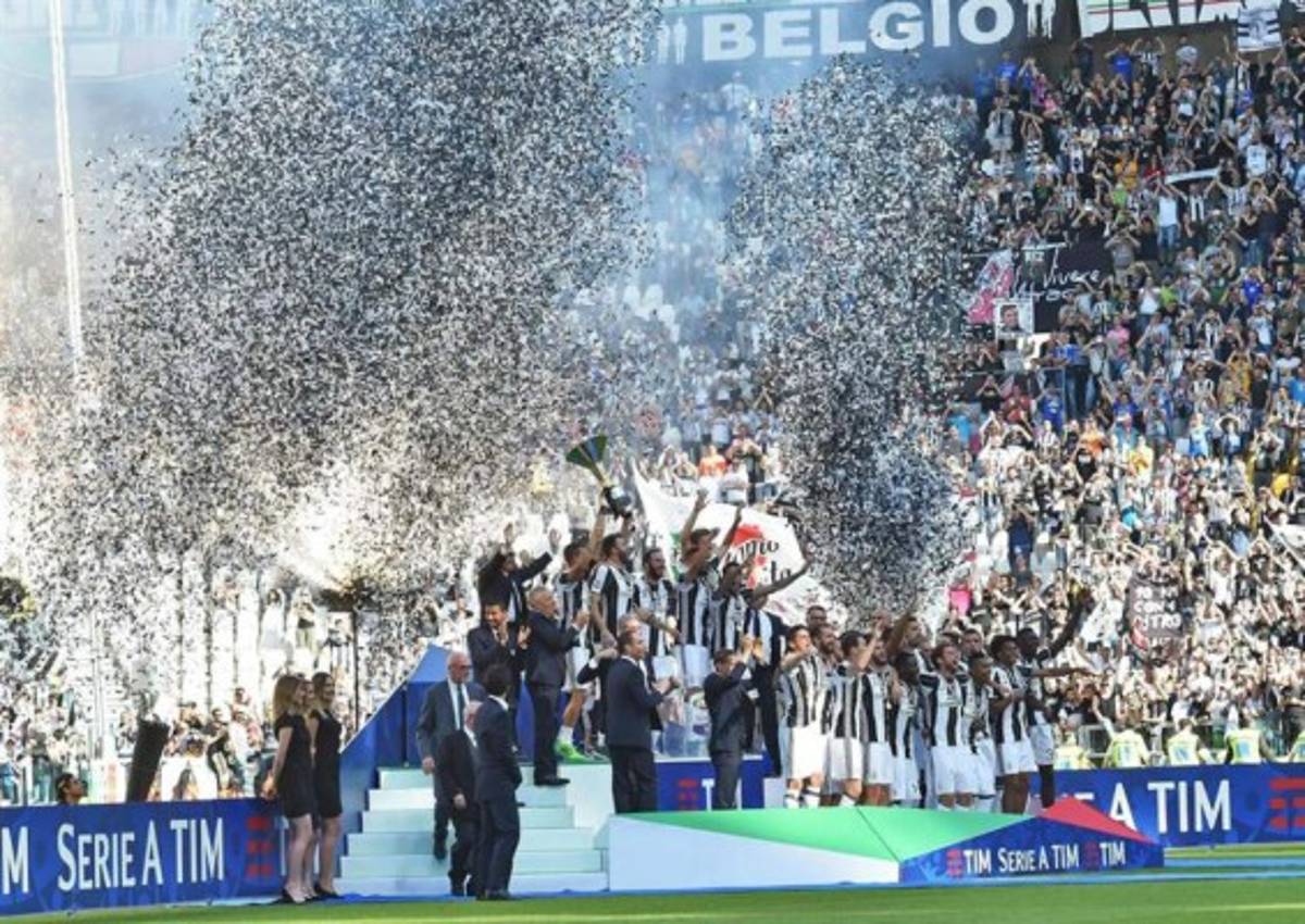Así fue el espectacular festejo de la Juventus por su título en Italia