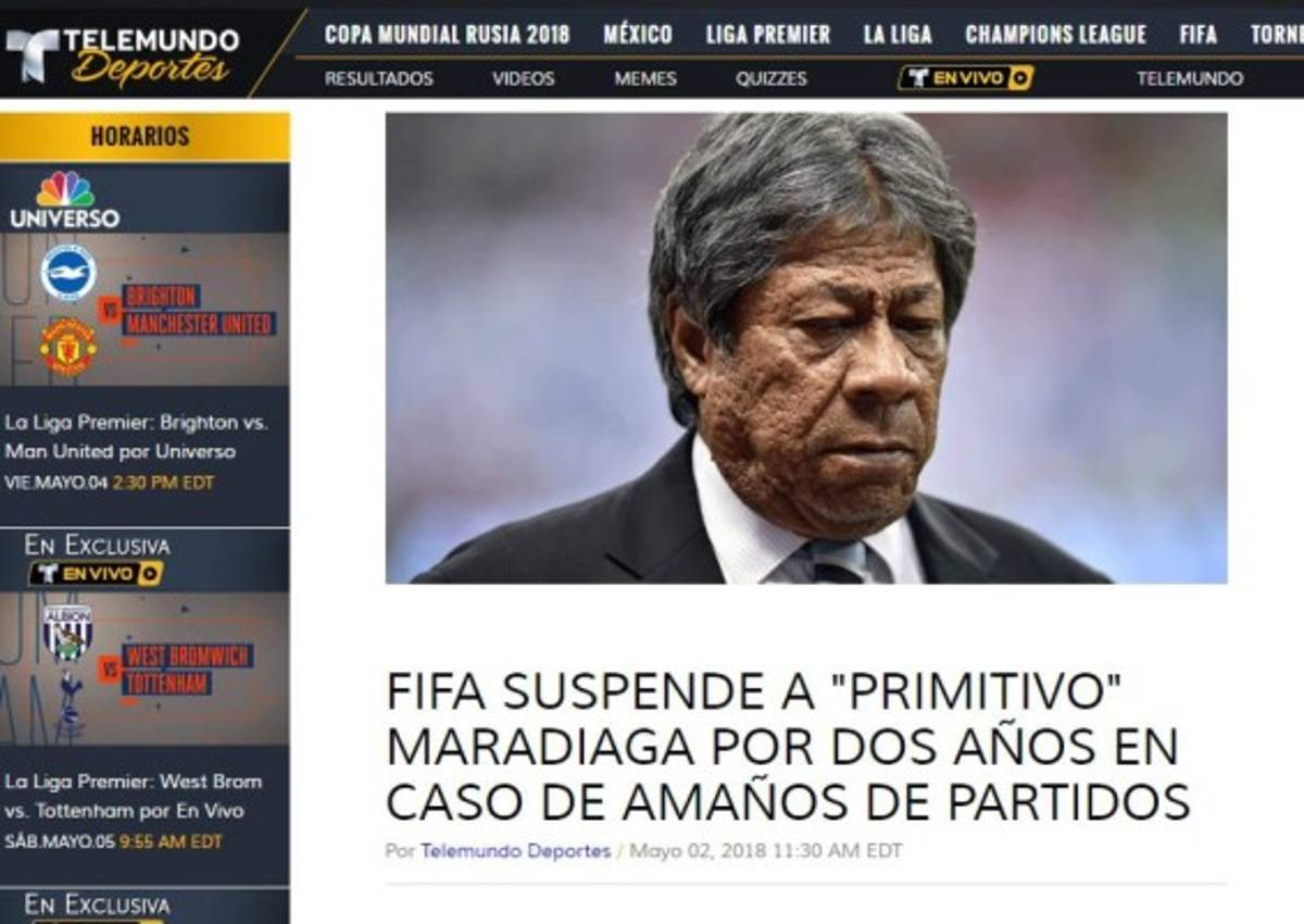 La prensa mundial hace eco del escándalo de Primi Maradiaga