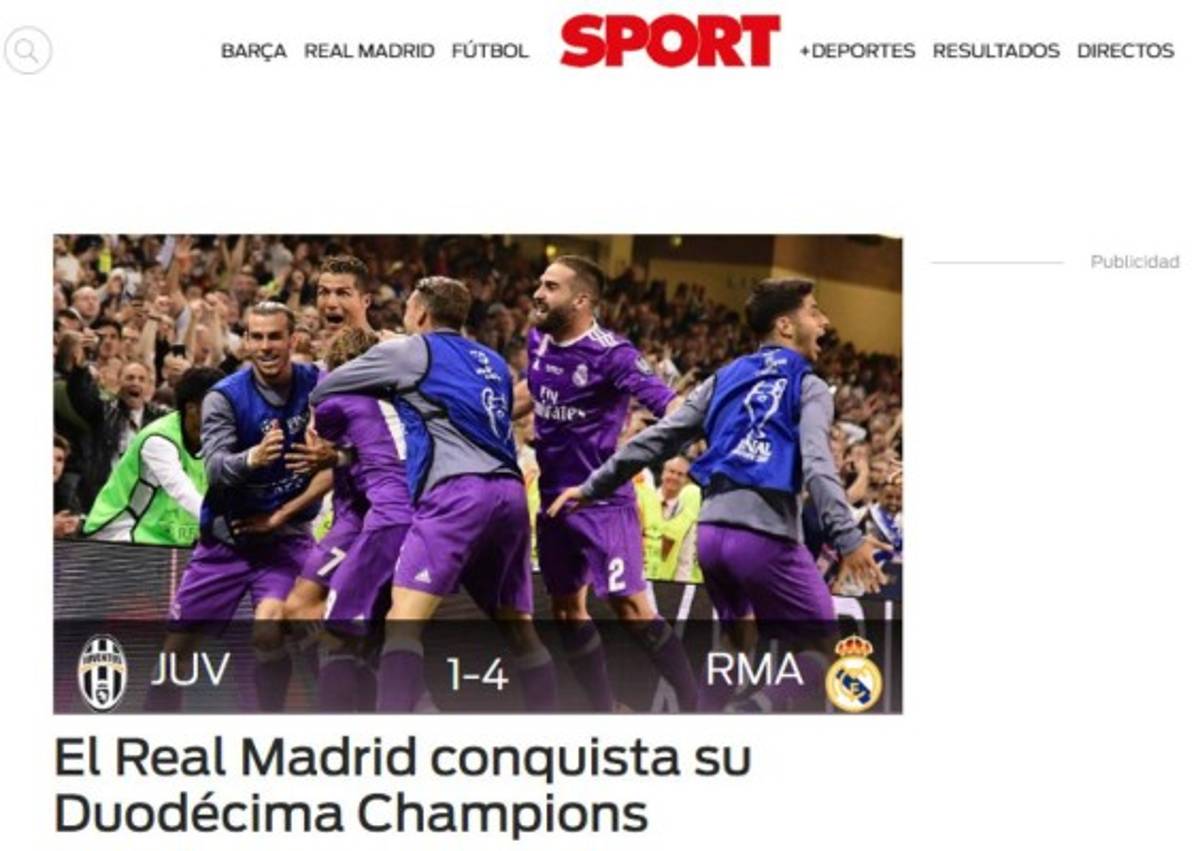 Medios de Barcelona se rinden al Real Madrid al conseguir la 12