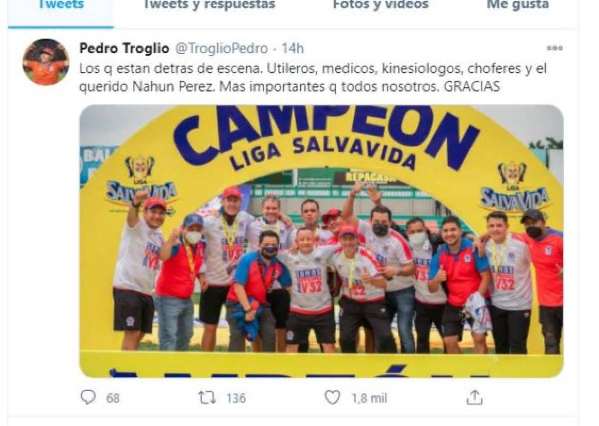 ¡No se olviden de la medalla de Carlos Pineda! Los mensajes en redes de los jugadores de Olimpia tras la 32