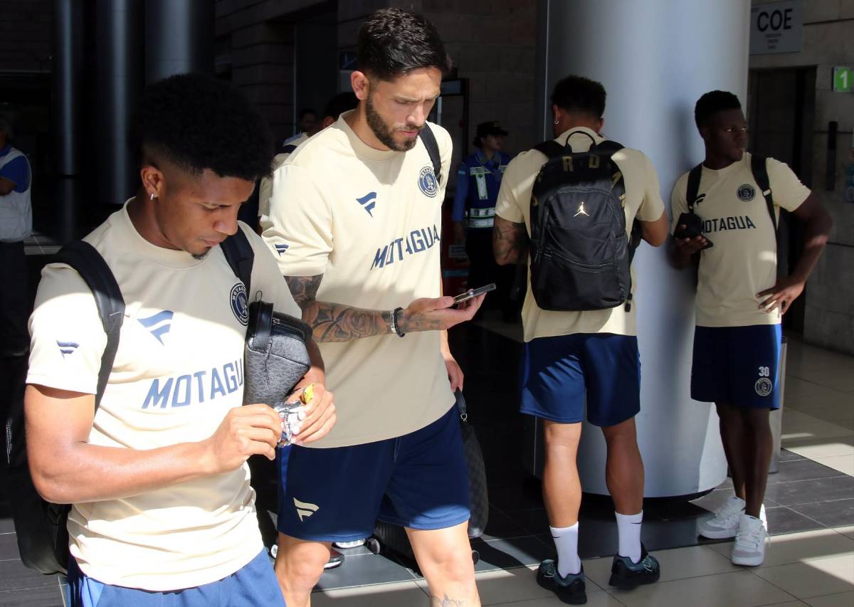 Fan sorprende a Marinacci y López: Motagua aterrizó en Honduras tras golear en Belice