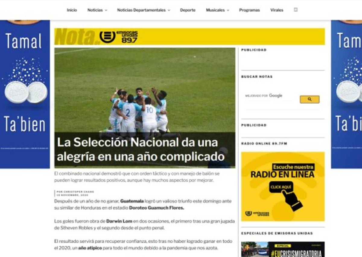 'Nuestra casa se respeta', lo que dicen los medios en Guatemala tras derrotar a Honduras