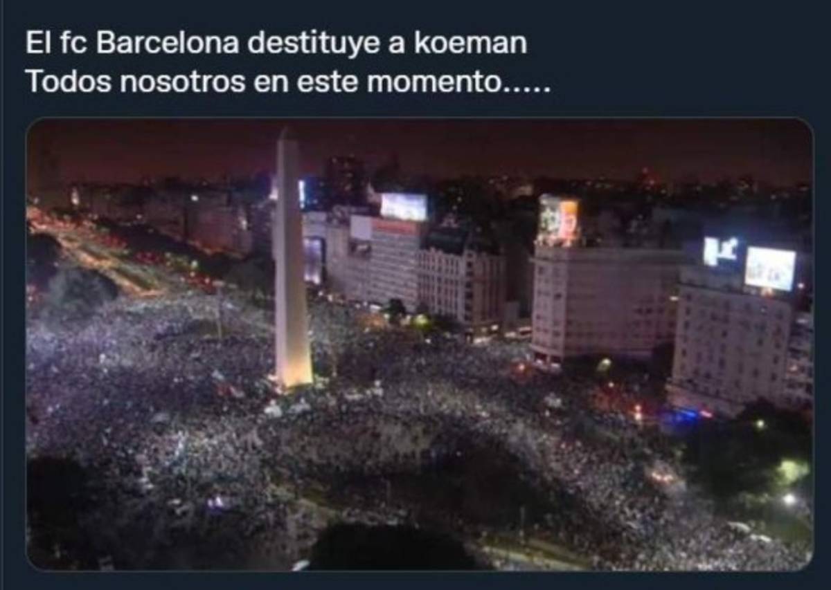 Koeman fue despedido del Barcelona y los memes destrozan al entrenador holandés