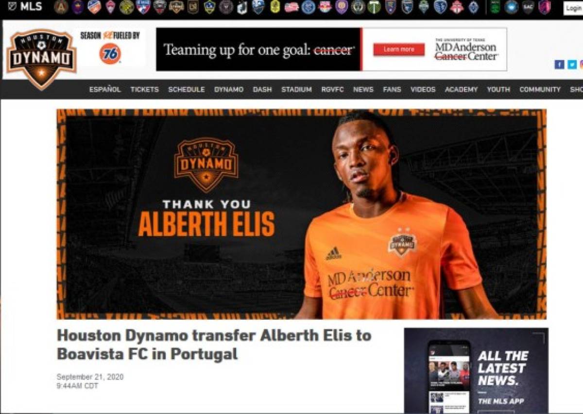 'Poder físico, velocidad y gol': Lo que dicen en EUA y Portugal del fichaje de Alberth Elis con Boavista