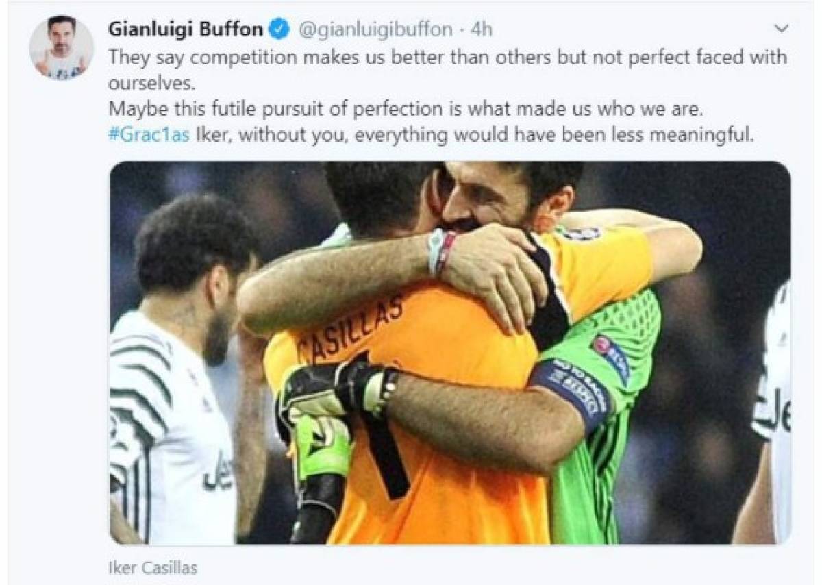 Retiro de Iker Casillas causa consternación en todo el mundo: Buffon sorprende con conmovedor mensaje en Twitter