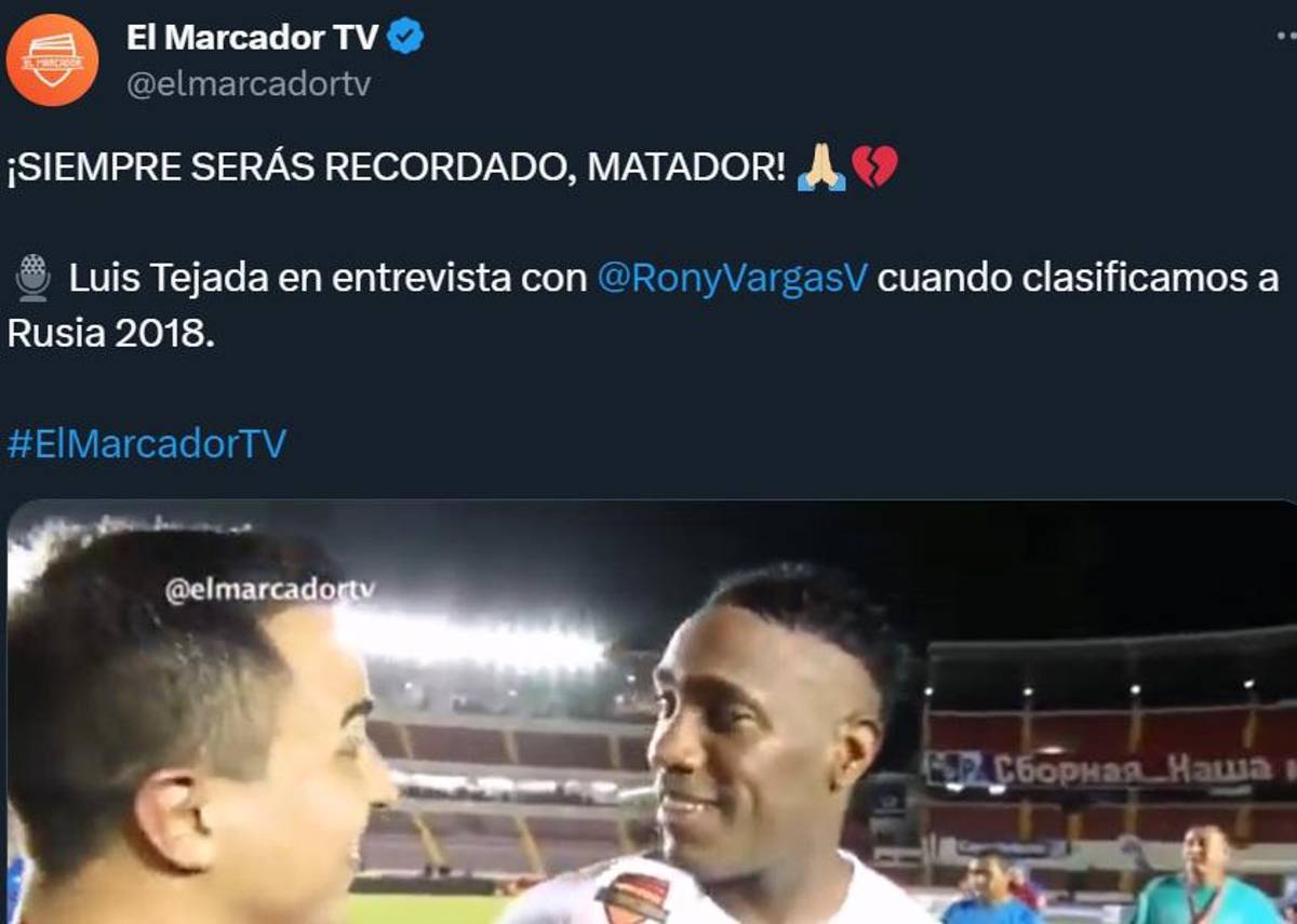 “Vuela alto, Matador”: El mundo del fútbol llora la muerte de Luis Tejada, mundialista con Panamá en Rusia 2018