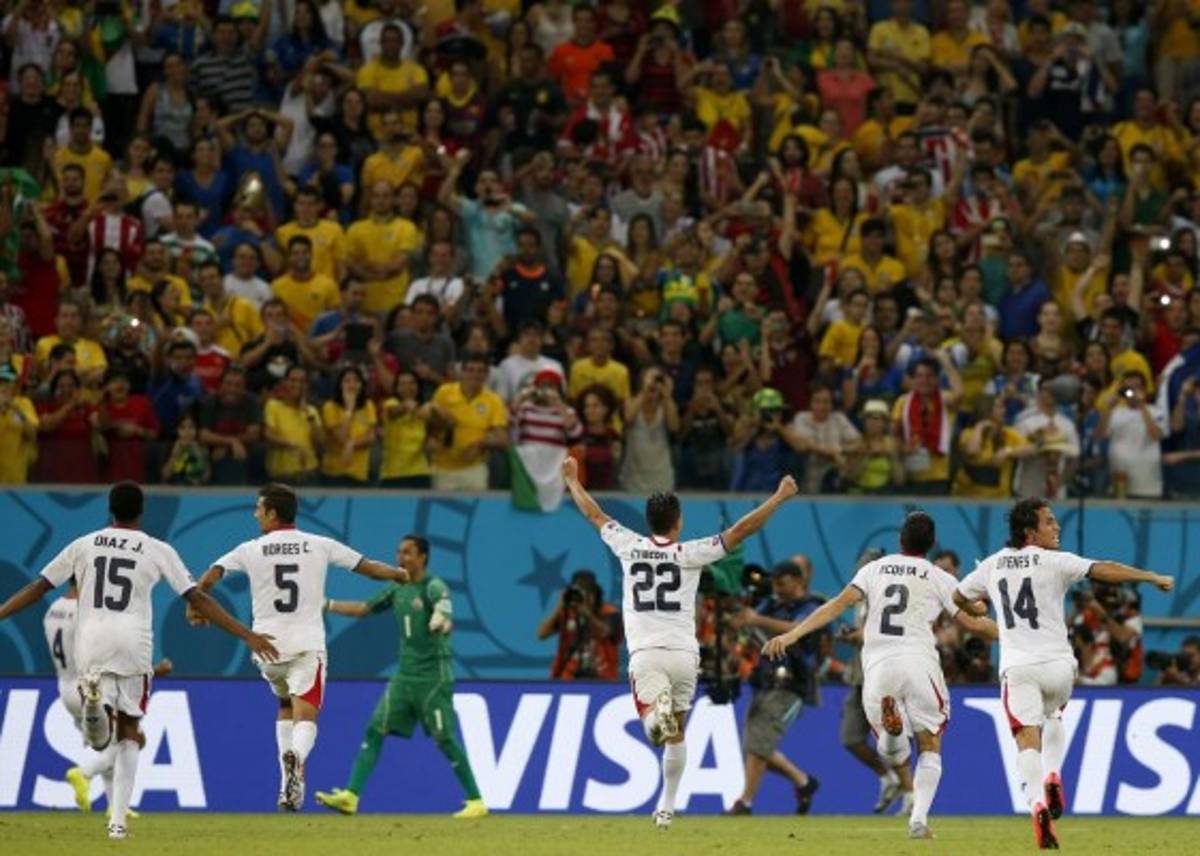 Costa Rica, cuarto equipo de Concacaf en llegar a cuartos de final de un Mundial