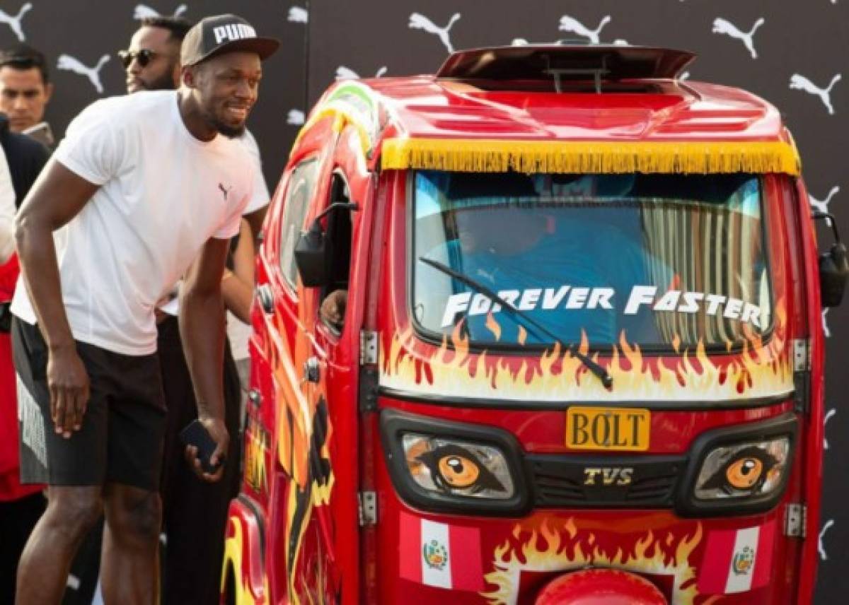 Las mejores imagenes de la carrera entre Usain Bolt y una Mototaxi