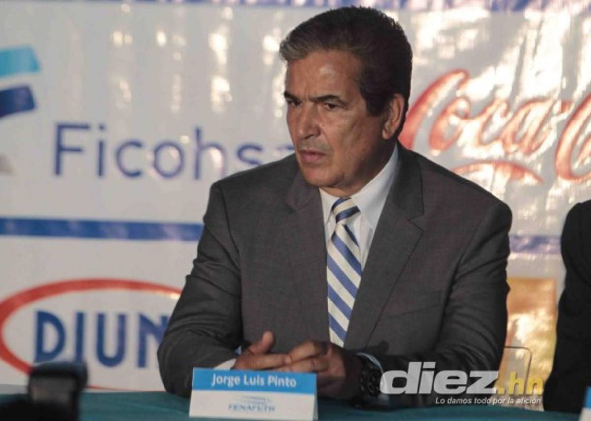 Presentación de Jorge Luis Pinto como técnico de Honduras