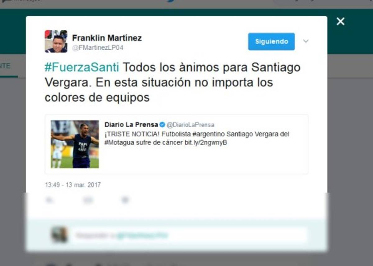 Compañeros, afición y periodistas muestran su apoyo a Santiago Vergara