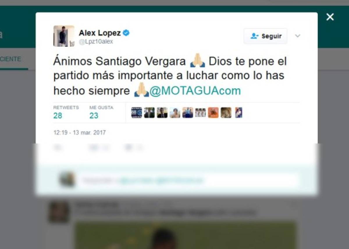 Compañeros, afición y periodistas muestran su apoyo a Santiago Vergara