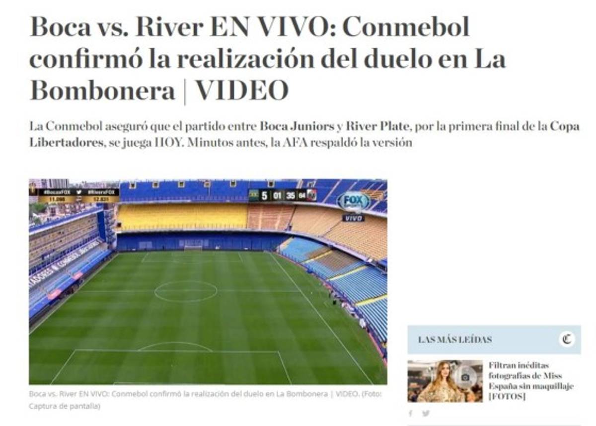 Impacto mundial: La prensa reacciona tras confirmar la final Boca-River en la Libertadores