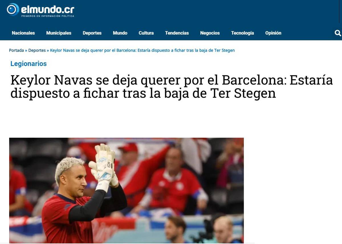 “Dispuesto a traicionar a Real Madrid” y “se deja querer”: Keylor Navas interesa al Barcelona y así reaccionó la prensa