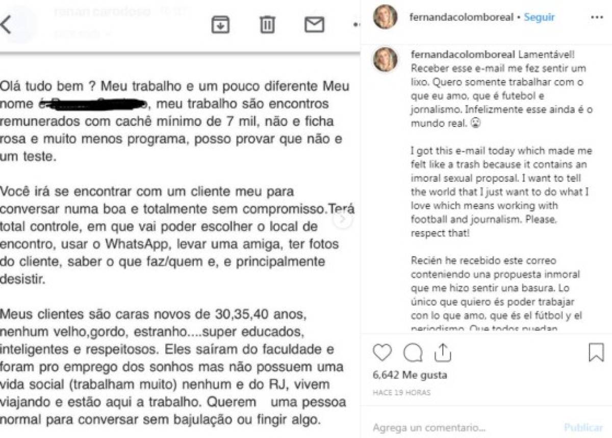 Exárbitra Fernanda Colombo recibe ''propuestas inmorales'' y se siente como ''basura''