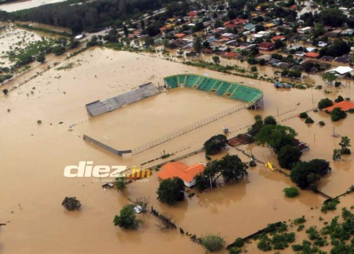 El estadio del Parrillas One no se ha inaugurado y ya fue golpeado por dos inundaciones
