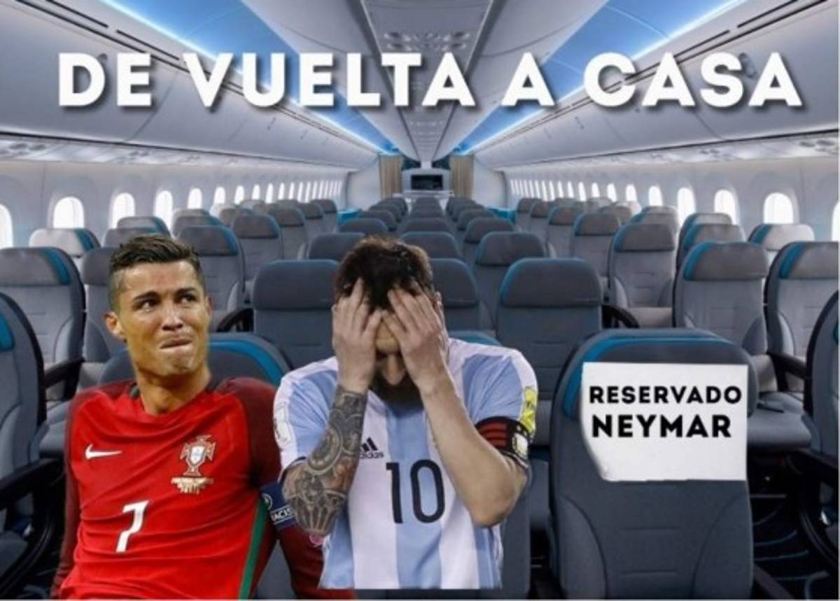 ¡Siguen los memes! Cristiano y Messi son atacados tras eliminación de Portugal y Argentina