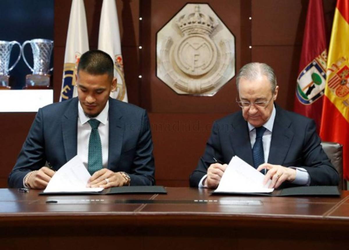 Así fue la presentación de Areola con el Real Madrid: Su sexy mujer deslumbra y usará el dorsal de su ídolo