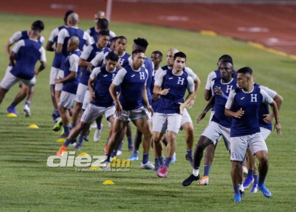 Risas y pelones: El último entrenamiento de Honduras antes de enfrentar a Trinidad y Tobago