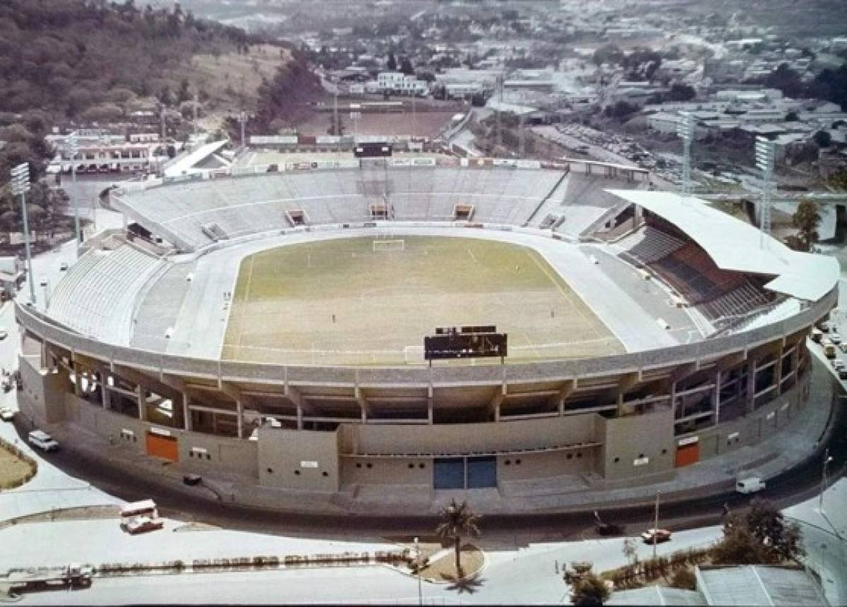 Las fotos inéditas de la última gran remodelación en el Estadio Nacional de Tegucigalpa