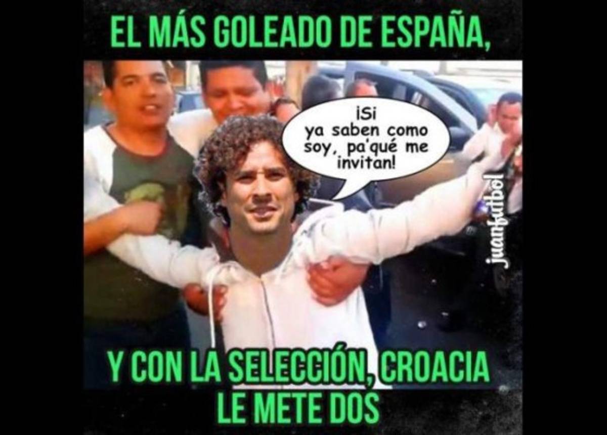 Chicharito y Ochoa protagonizan memes de la derrota de México ante Croacia