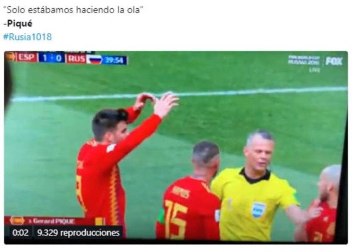 ¡No perdonan! Piqué protagoniza los memes tras la eliminación de España