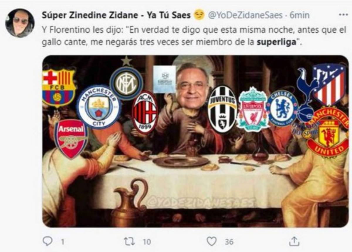 Los nuevos memes liquidan a Florentino Pérez y el Real Madrid tras la caída de la Superliga   