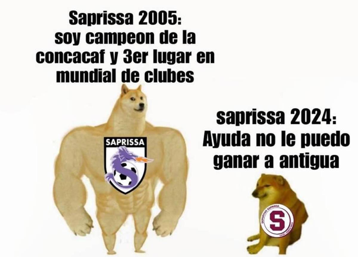 ¿El más grande? Los memes hacen pedazos a Saprissa tras eliminación de Copa Centroamericana ante Antigua
